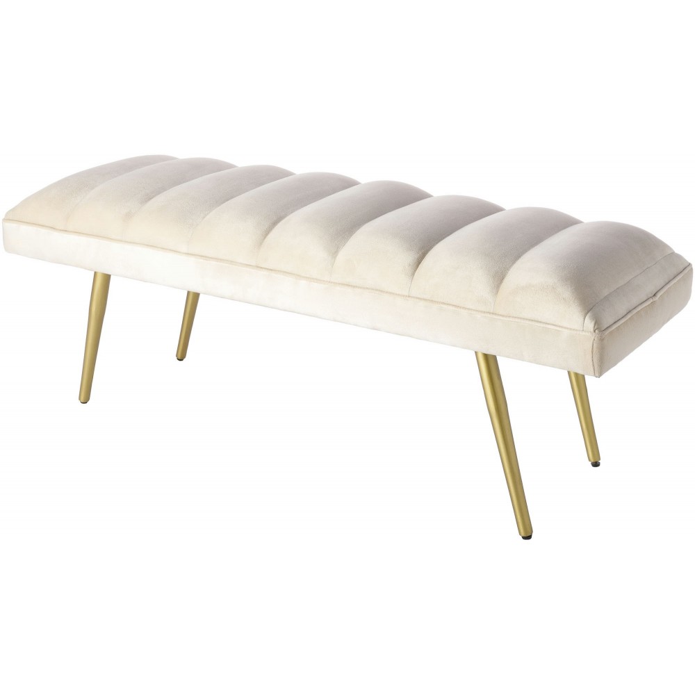 Surya Roxeanne Ron-008 Upholstered Bench 18"H X 48"W X 16"D Surya Roxeanne Ron-008 Upholstered Bench 18"H X 48"W X 16"D