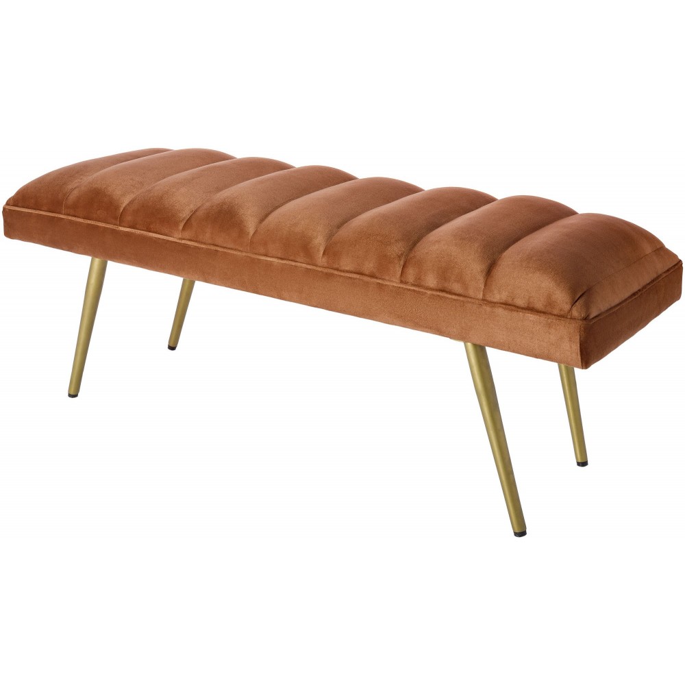 Surya Roxeanne Ron-009 Upholstered Bench 18"H X 48"W X 16"D Surya Roxeanne Ron-009 Upholstered Bench 18"H X 48"W X 16"D