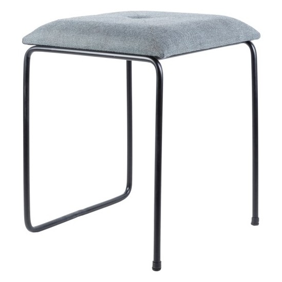 Surya Vedika Charcoal Stool 20"H X 17"W X 17"D