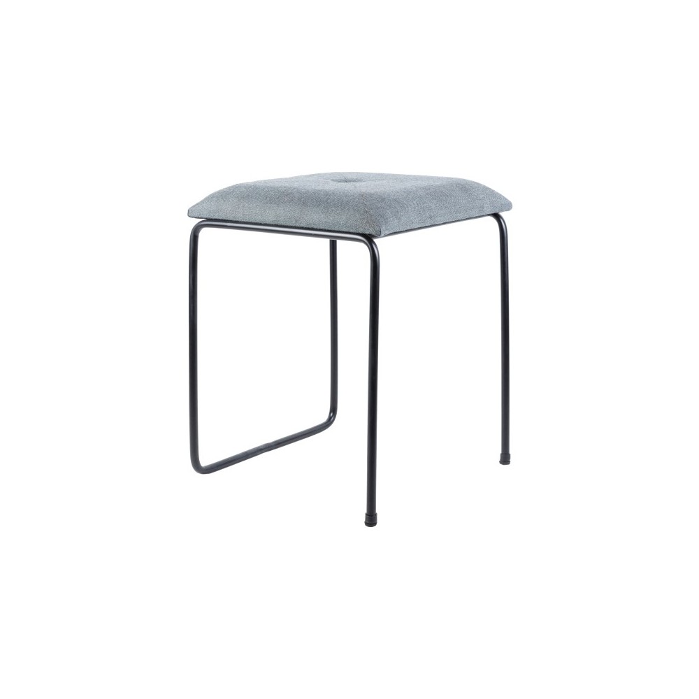 Surya Vedika Charcoal Stool 20"H X 17"W X 17"D Surya Vedika Charcoal Stool 20"H X 17"W X 17"D