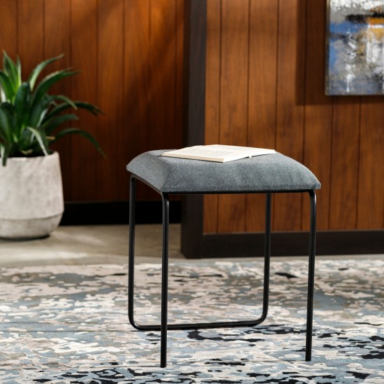 Surya Vedika Charcoal Stool 20"H X 17"W X 17"D