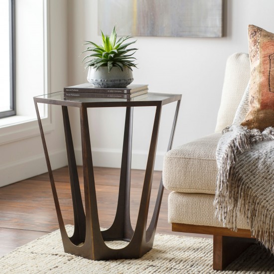 Surya Vortex End Table 24"H X 20"W X 23"D