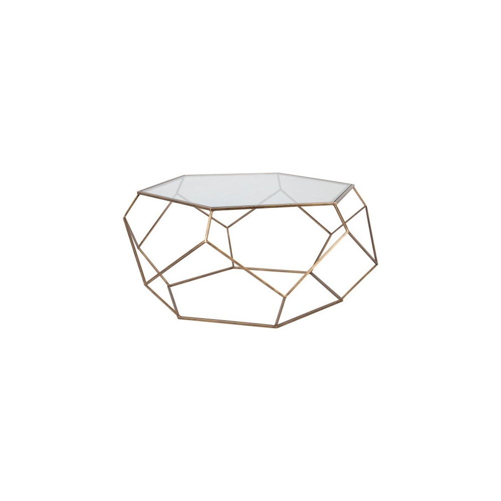 Surya Zig Zag Coffee Table 18"H X 41"W X 41"D