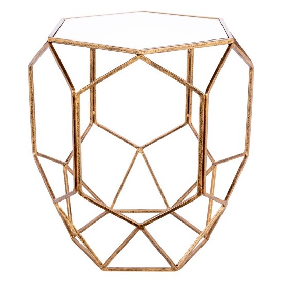 Surya Zig Zag End Table 22"H X 22"W X 22"D