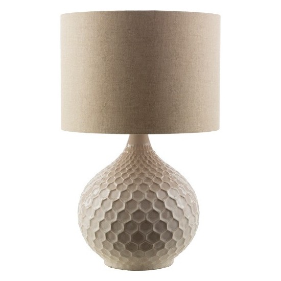 Surya Blakely Oatmeal Lighting 23"H X 14"W X 14"D