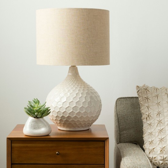 Surya Blakely Oatmeal Lighting 23"H X 14"W X 14"D