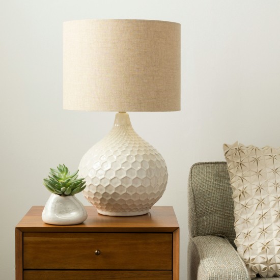 Surya Blakely Oatmeal Lighting 23"H X 14"W X 14"D