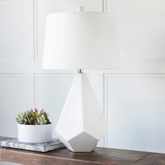 Surya Enigma White Lighting 27"H X 15"W X 15"D