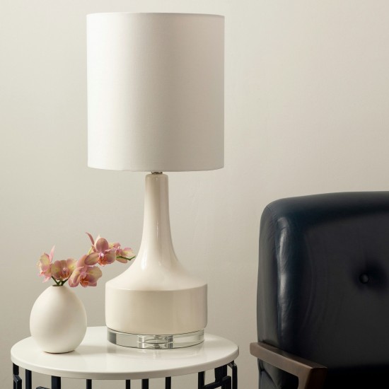 Surya Farris White Lighting 25"H X 11"W X 11"D
