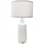 Surya Mcrae White Lighting 35"H X 18"W X 18"D