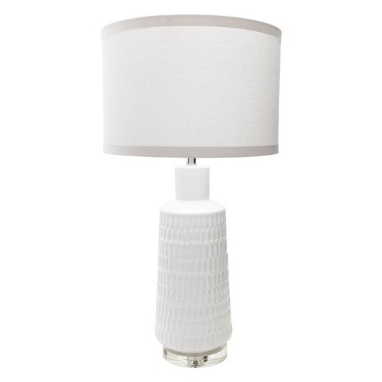 Surya Mcrae White Lighting 35"H X 18"W X 18"D