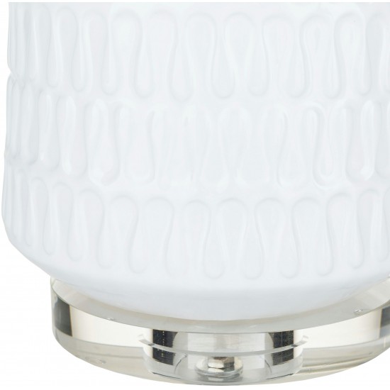 Surya Mcrae White Lighting 35"H X 18"W X 18"D