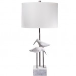 Surya Seagull White Lighting 31"H X 15"W X 15"D