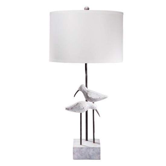 Surya Seagull White Lighting 31"H X 15"W X 15"D
