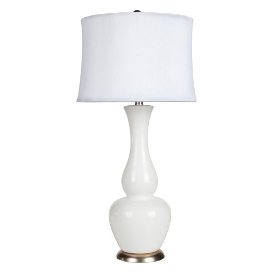 Surya Stephens White Lighting 30"H X 15"W X 15"D