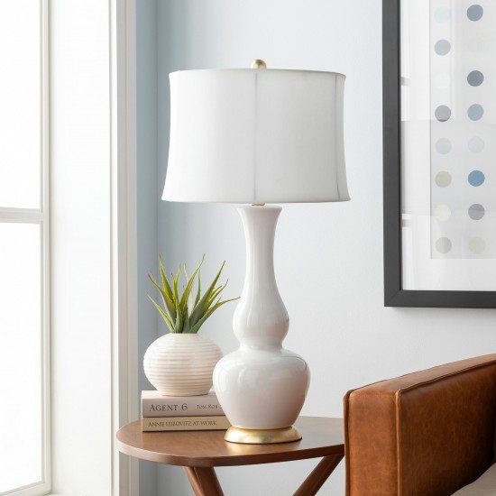 Surya Stephens White Lighting 30"H X 15"W X 15"D