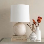 Surya Vogel Ivory, White Lighting 22"H X 13"W X 13"D