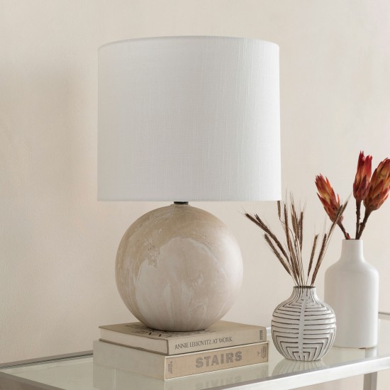 Surya Vogel Ivory, White Lighting 22"H X 13"W X 13"D