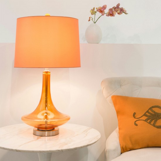 Surya Zoey Orange Lighting 26"H X 14"W X 14"D