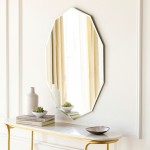 Surya Crystalline Mirror 15"H X 24"W X 0.2"D