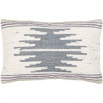 Surya Alamosa Charcoal Pillow Cover 14"H X 22"W