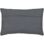 Surya Alamosa Charcoal Pillow Cover 14"H X 22"W