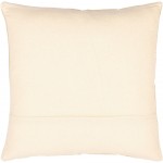 Surya Andrea Cream, Dark Brown Pillow Cover 18"H X 18"W