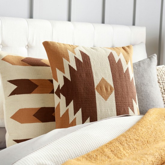 Surya Andrea Cream Pillow Cover 20"H X 20"W