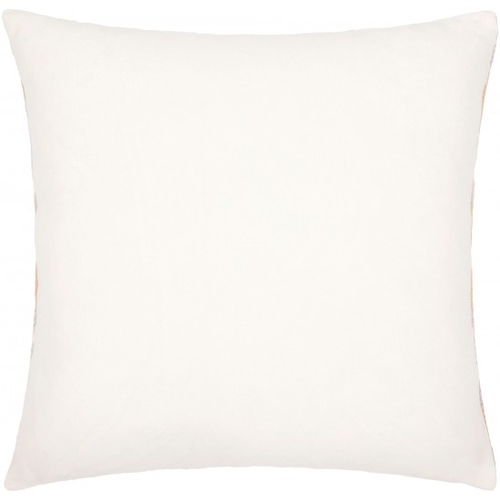 Surya Ikat Luxe Ivory Pillow Cover 22"H X 22"W