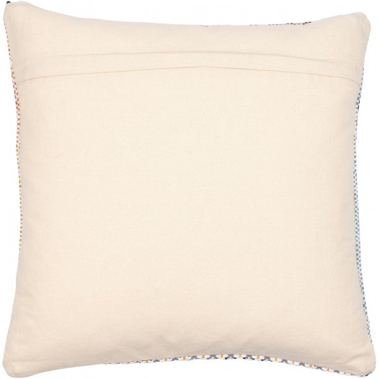 Surya Jaden Ink Blue Pillow Cover 18"H X 18"W