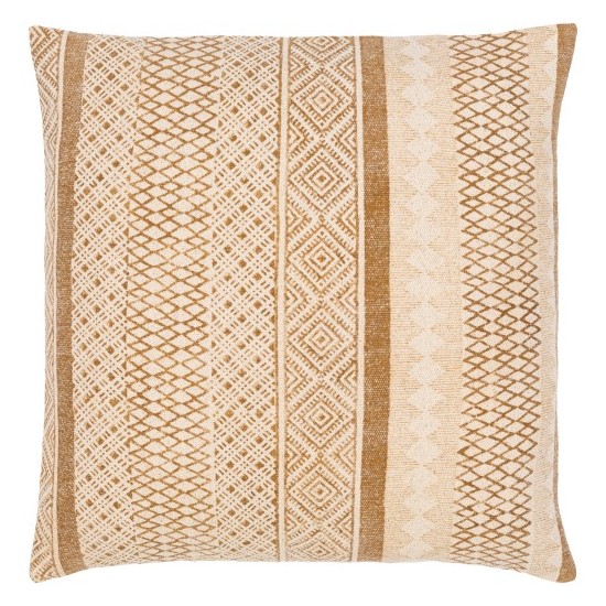 Surya Janya Light Beige, Tan Pillow Cover 18"H X 18"W