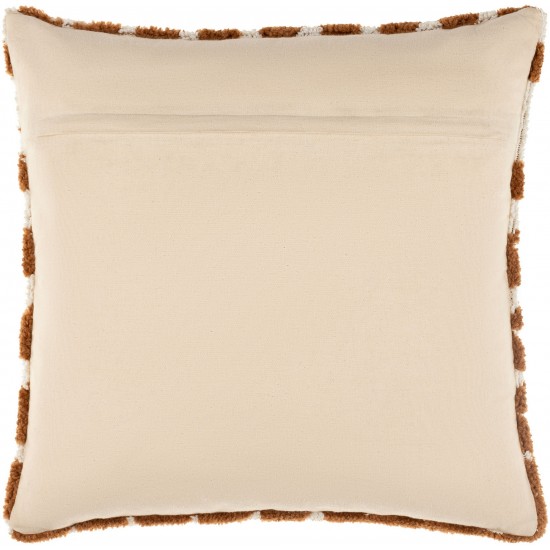 Surya Kabela Pillow Cover 20"H X 20"W - Brown