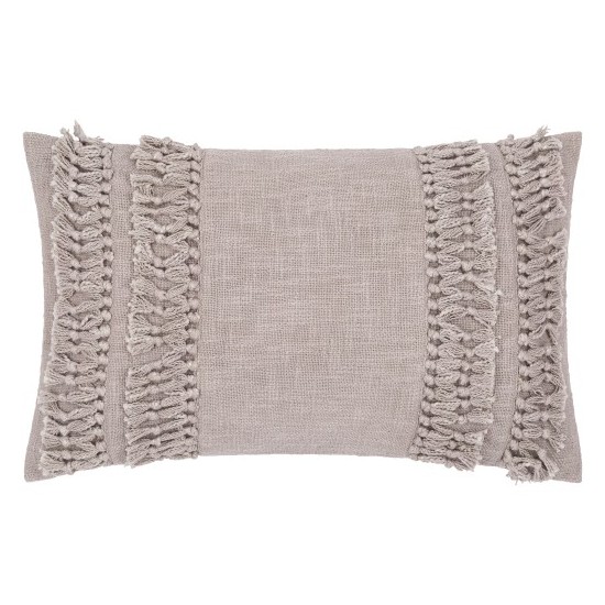 Surya Katie Gray Pillow Cover 14"H X 22"W