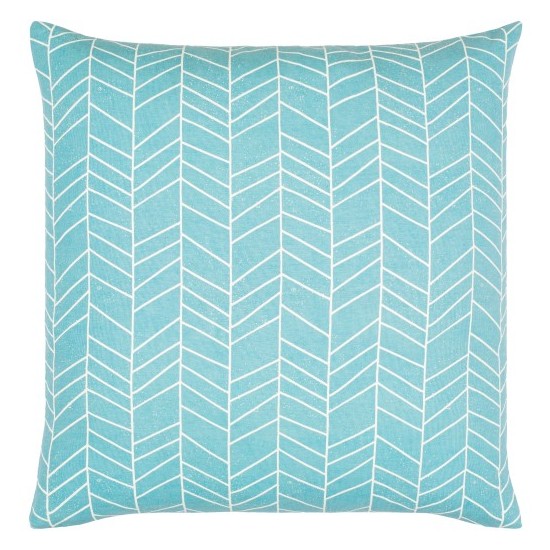 Surya Lachen Pillow Cover 20"H X 20"W - Teal