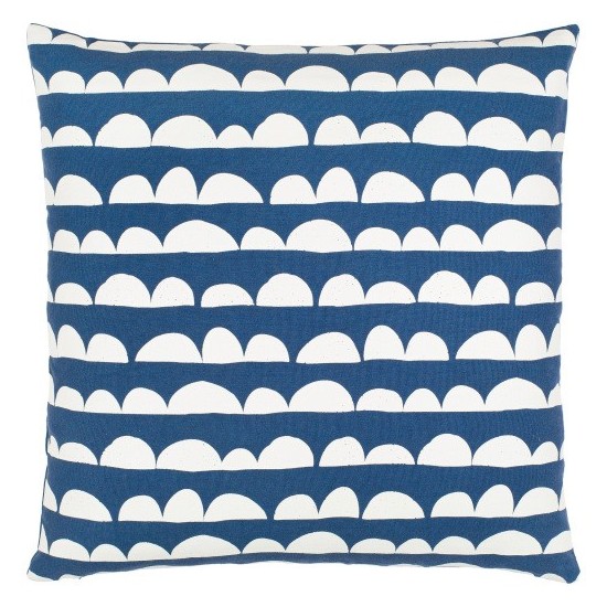 Surya Lachen Pillow Cover 20"H X 20"W (Dark Blue)