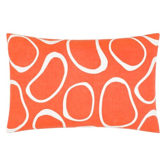 Surya Lachen Pillow Cover 13"H X 20"W (Burnt Orange)