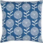 Surya Lachen Dark Blue Pillow Cover 20"H X 20"W