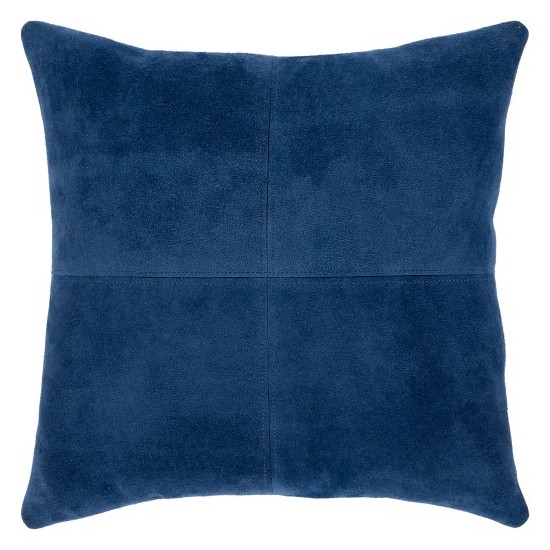 Surya Manitou Navy Pillow Cover 20"H X 20"W