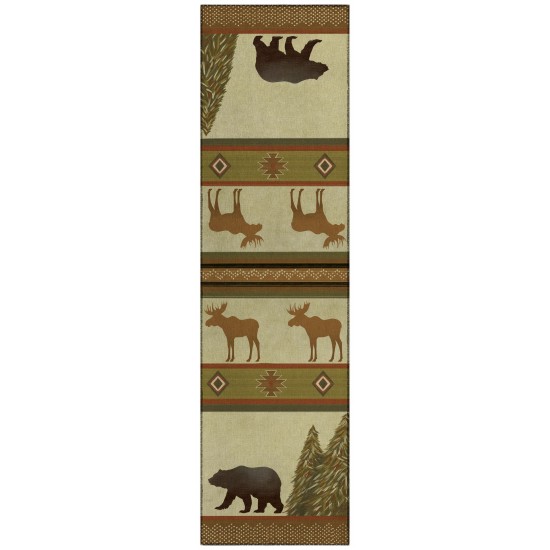 Addison Rugs Adventure AAD31 Brown 2'3" x 7'6" Rug