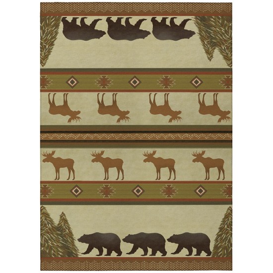 Addison Rugs Adventure AAD31 Brown 3' x 5' Rug