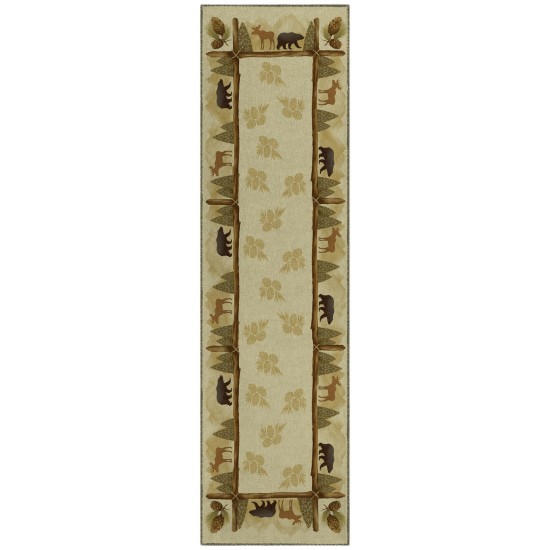 Addison Rugs Adventure AAD32 Khaki 2'3" x 7'6" Rug