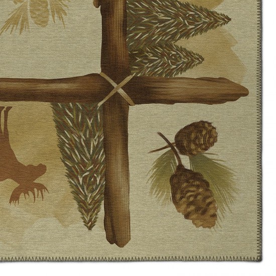 Addison Rugs Adventure AAD32 Khaki 9' x 12' Rug