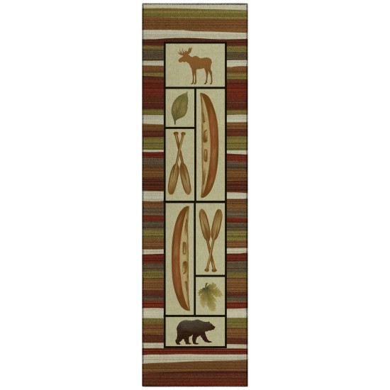 Addison Rugs Adventure AAD33 Multi 2'3" x 7'6" Rug