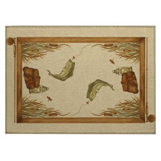 Addison Rugs Adventure AAD35 Khaki 1'8" x 2'6" Rug