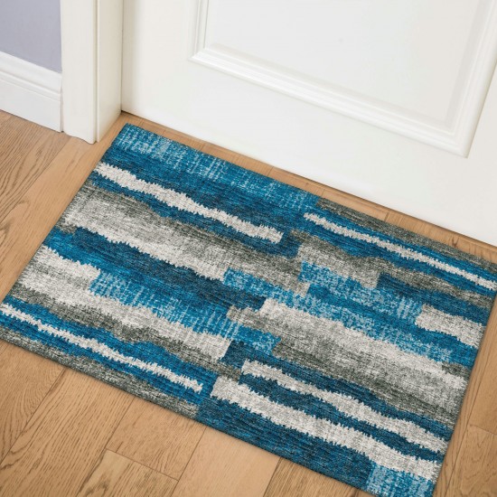 Addison Rugs Bravado ABV37 Blue 1'8" x 2'6" Rug