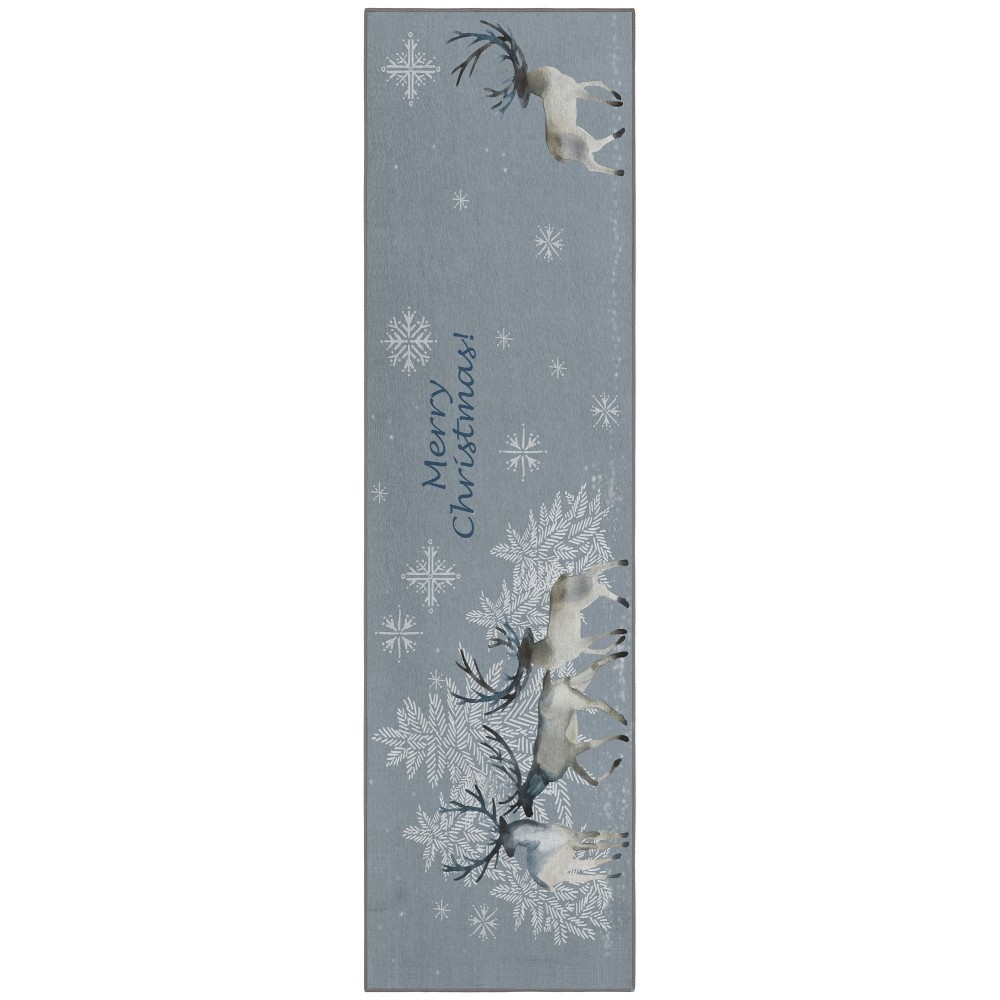 Addison Rugs Cozy Winter ACW32 Gray 2'3" x 7'6" Rug Addison Rugs Cozy Winter ACW32 Gray 2'3" x 7'6" Rug