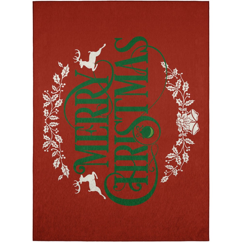 Addison Rugs Cozy Winter ACW36 Red 5' x 7'6" Rug Addison Rugs Cozy Winter ACW36 Red 5' x 7'6" Rug
