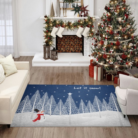 Addison Rugs Cozy Winter ACW42 Blue 30" x 46" Rug