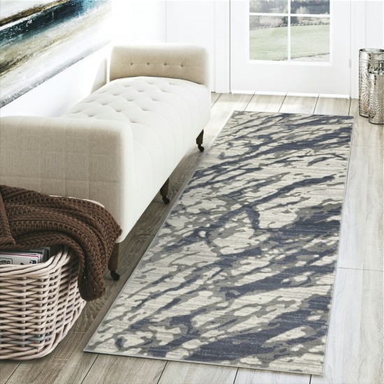 Addison Rugs Dayton ADA33 Navy 2'3" x 7'5" Rug