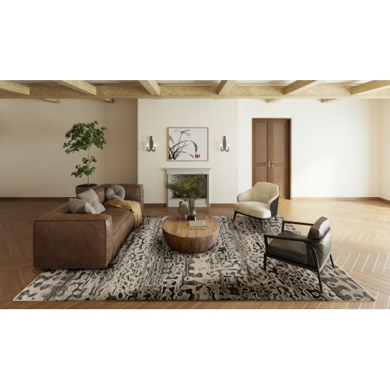 Addison Rugs Emery AEE36 Black 5'3" x 7'8" Rug